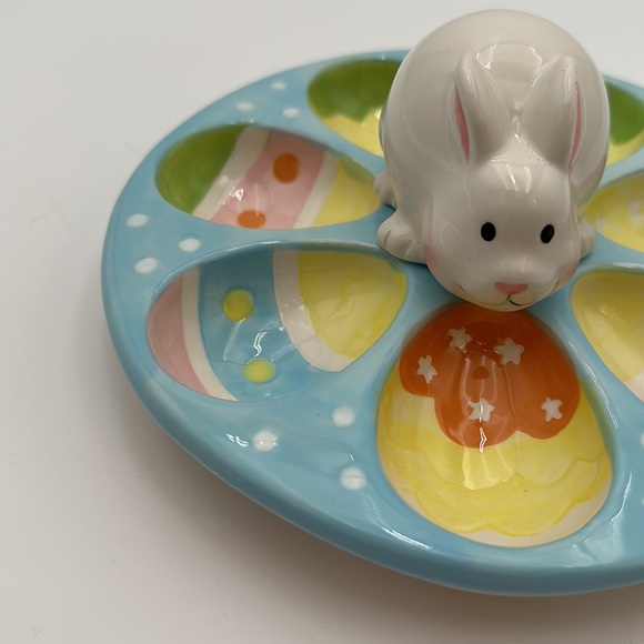 Chang Song Easter Bunny Egg ceramic dish - Picture 8 of 16